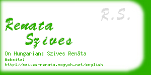 renata szives business card